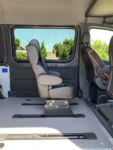 A 3-point seat belt is required for all seats whose back rest is perpendicular to the road. . Second row seats for sprinter van